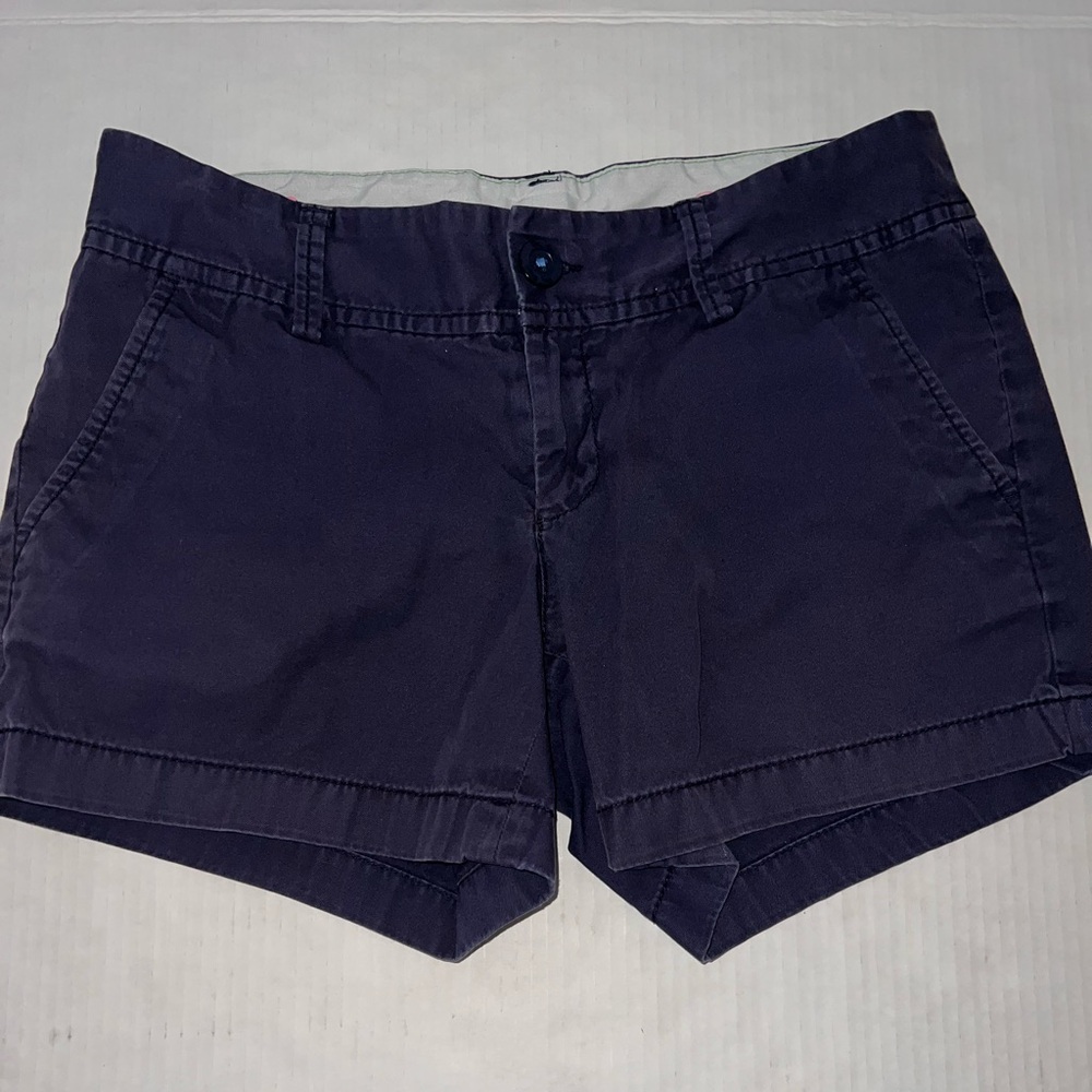 Lilly Pulitzer Chino The Callahan Short Women's Size 2 Navy Blue  Inseam 5"